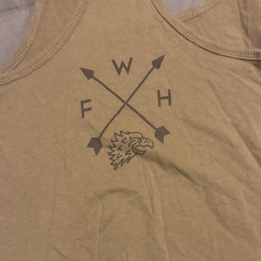 Graphic Tank Top - Tan - Picture 2 of 3